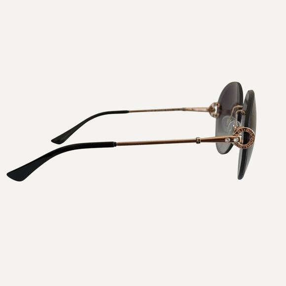 Women\'s - Bvlgari 6091-B 2014 Round Gold Sunglasses main image 4